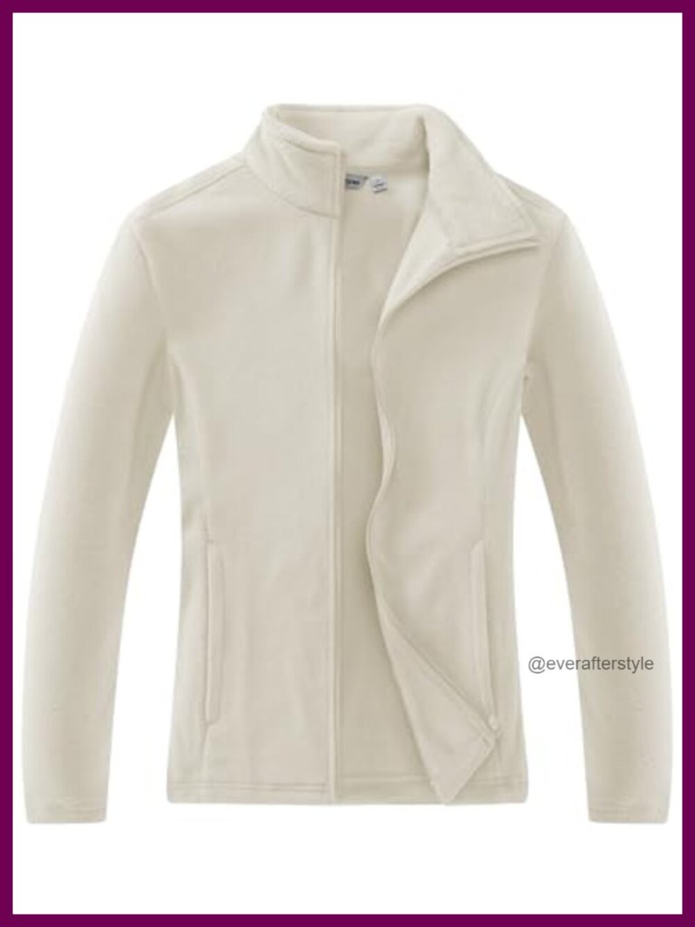 Women's Lightweight Polar Fleece Zip Up Jacket with Pockets
